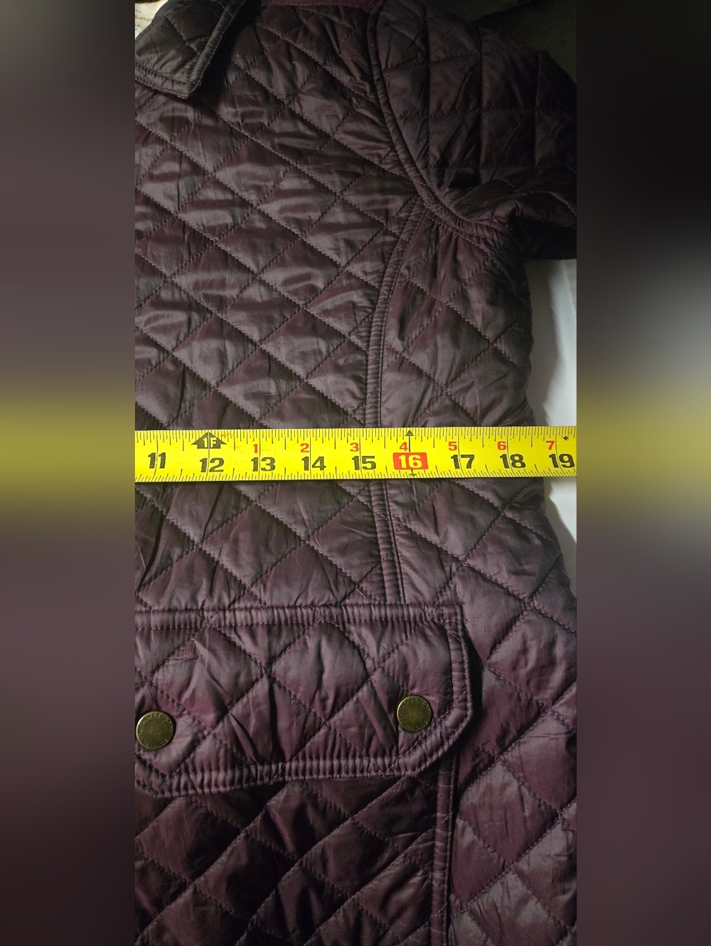 Weatherproof Women's Plum Quilted Utility Jacket - Picture 7 of 7